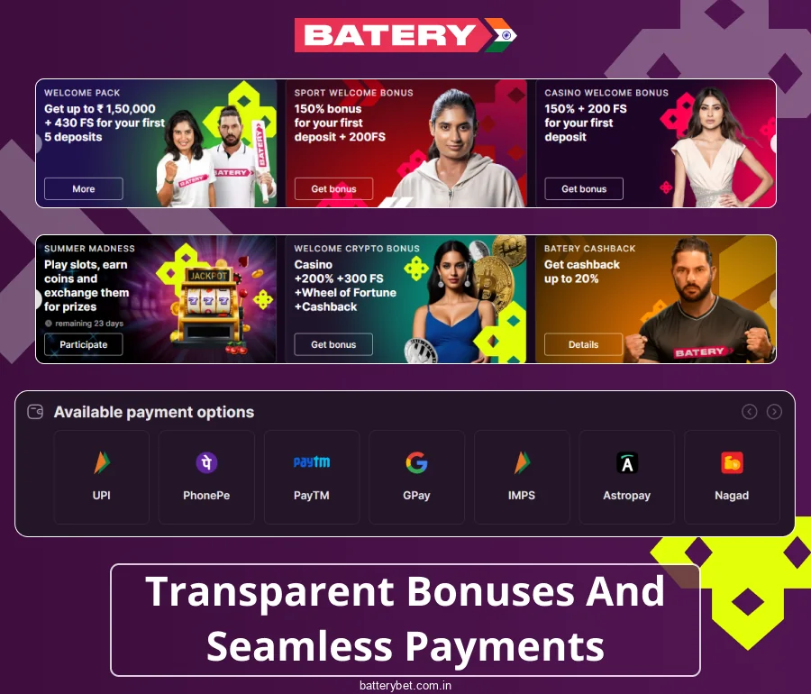 Guide to Promotions and Deposits at Battery Bet IN