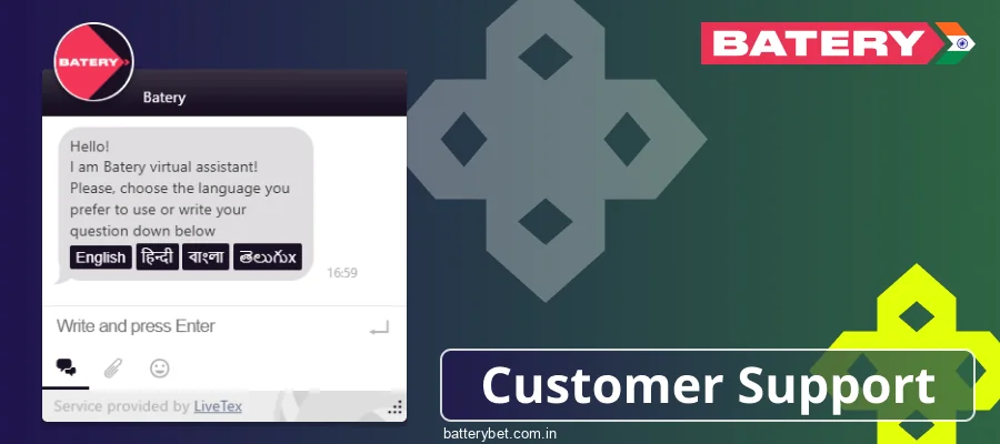 Customer Support Services for Battery Bet India Users