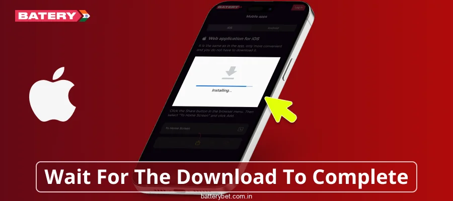 Complete the download process for Batery Bet IN on iOS