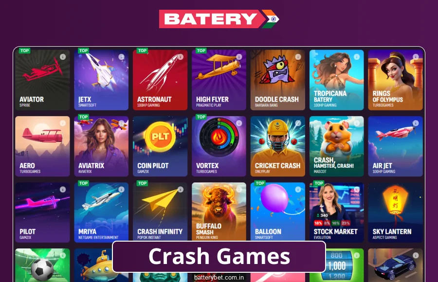 Instant-Win Games for Indian Players on Batery Bet