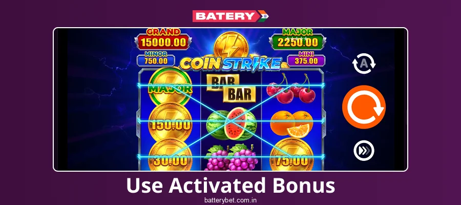 Put your Batery Bet India promo code into action