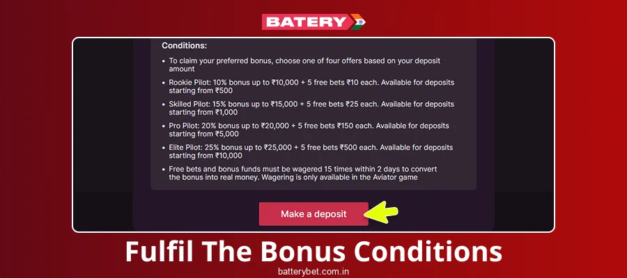 Review the bonus terms and conditions to understand the wagering rules.
